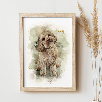 Personalised Watercolour Pet Portrait