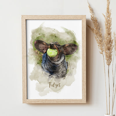 Personalised Watercolour Pet Portrait